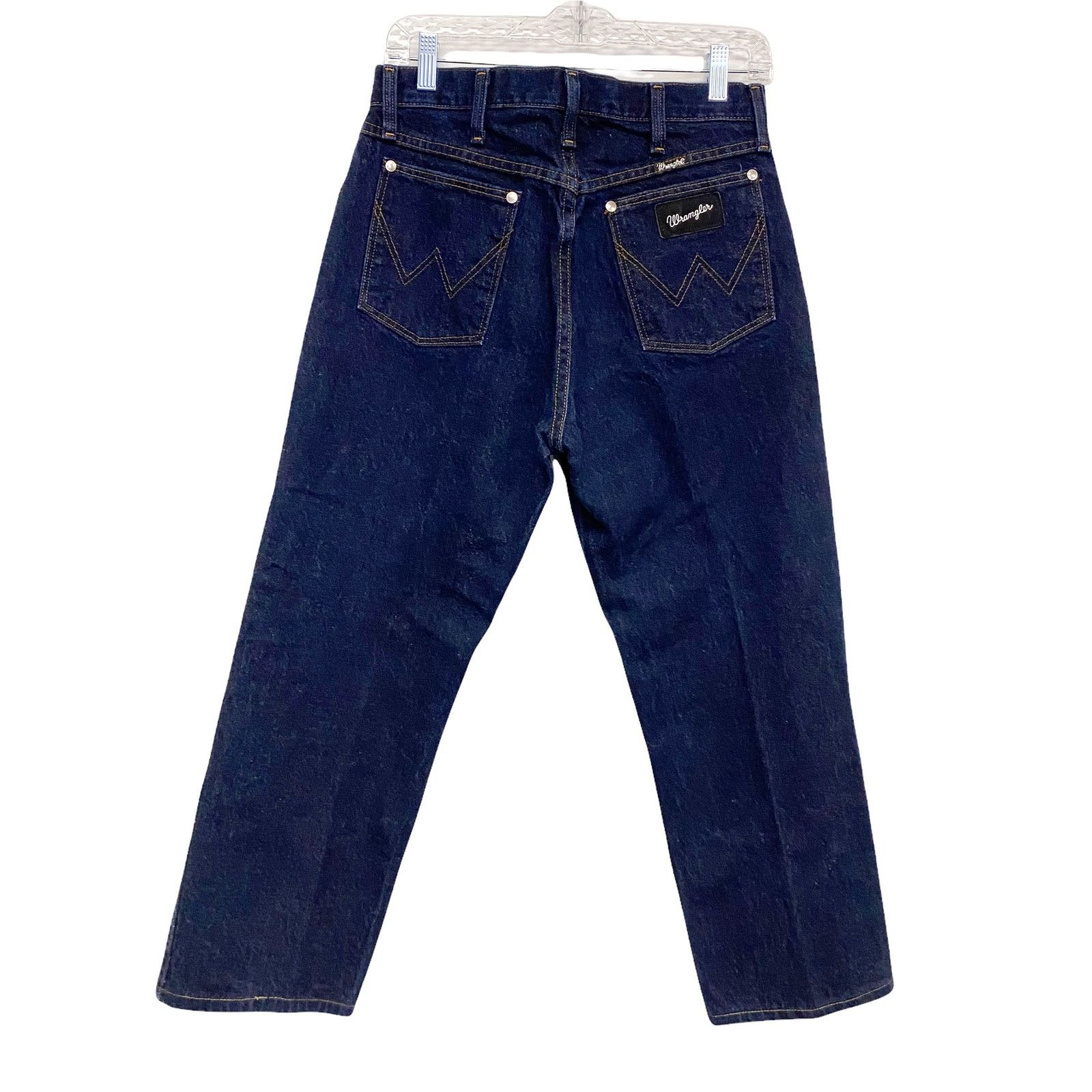 Wrangler Vintage Wrangler Dark Blue Silver Ed. Straight Leg Jeans Size US 32 / EU 48 - 5 Thumbnail