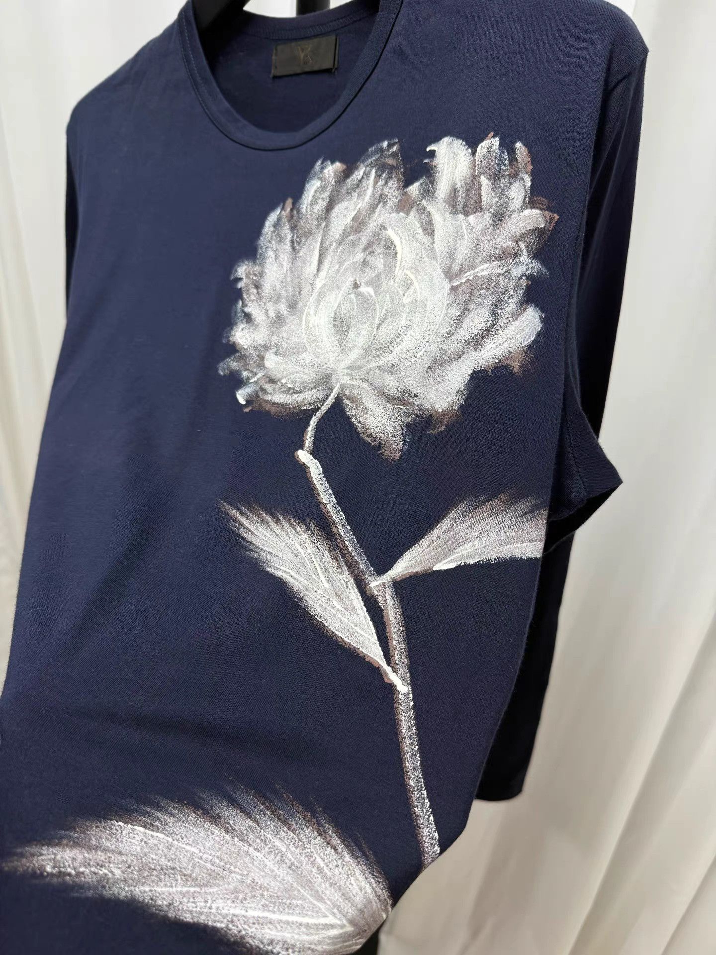 Yohji Yamamoto Yohji Yamamoto Y's for Men Oil Painting Epiphyllum Shirt K20 Size US L / EU 52-54 / 3 - 3 Thumbnail