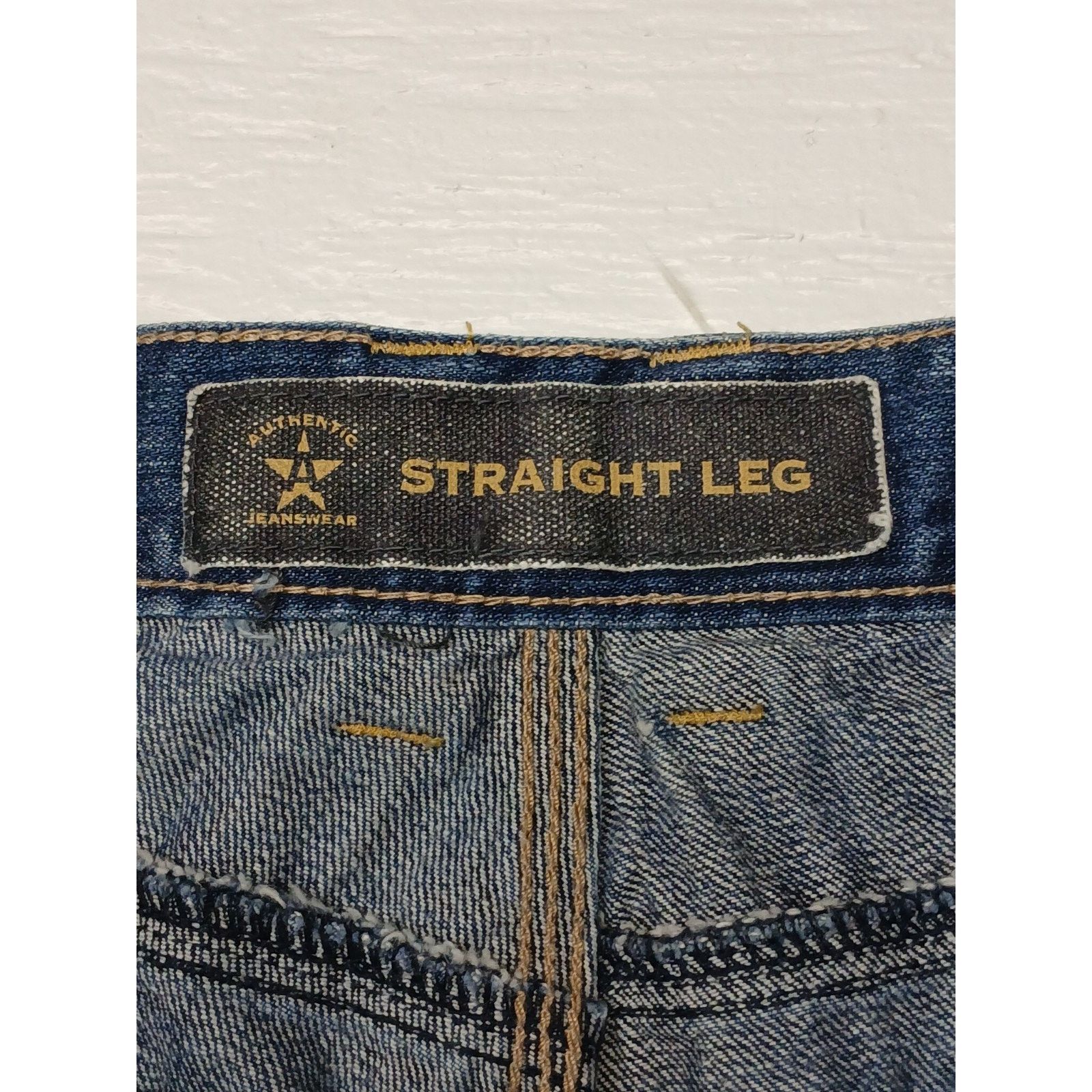 Arizona Jean Co. Arizona Jeans (38x34) Relaxed Blue Denim Straight Leg Pants Size US 38 / EU 54 - 6 Thumbnail