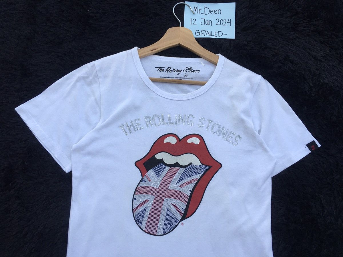 Band Tees Rare The Rolling Stones Rhinestones US Flag Tshirt Size US S / EU 44-46 / 1 - 7 Thumbnail