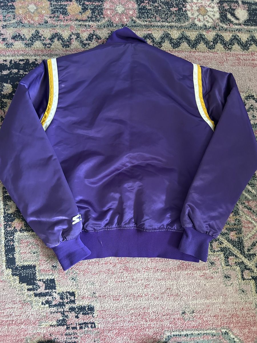 Starter Vtg 80s Los Angeles Lakers Starter Satin Jacket Size US S / EU 44-46 / 1 - 5 Thumbnail