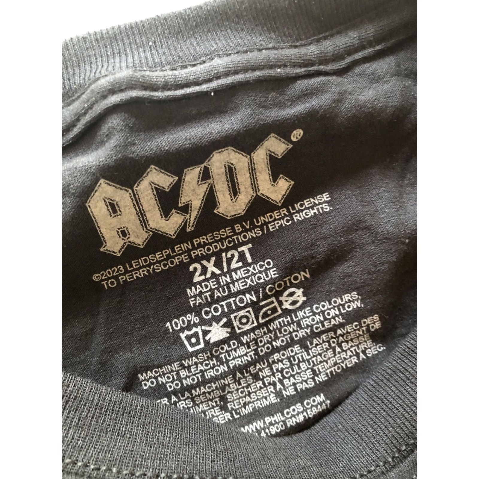Bones VINTAGE ACDC T-Shirt Men 2XL Black Give a Dog a Bone Graphic Tee Rock Y2K VTG Mens Size US XXL / EU 58 / 5 - 4 Thumbnail