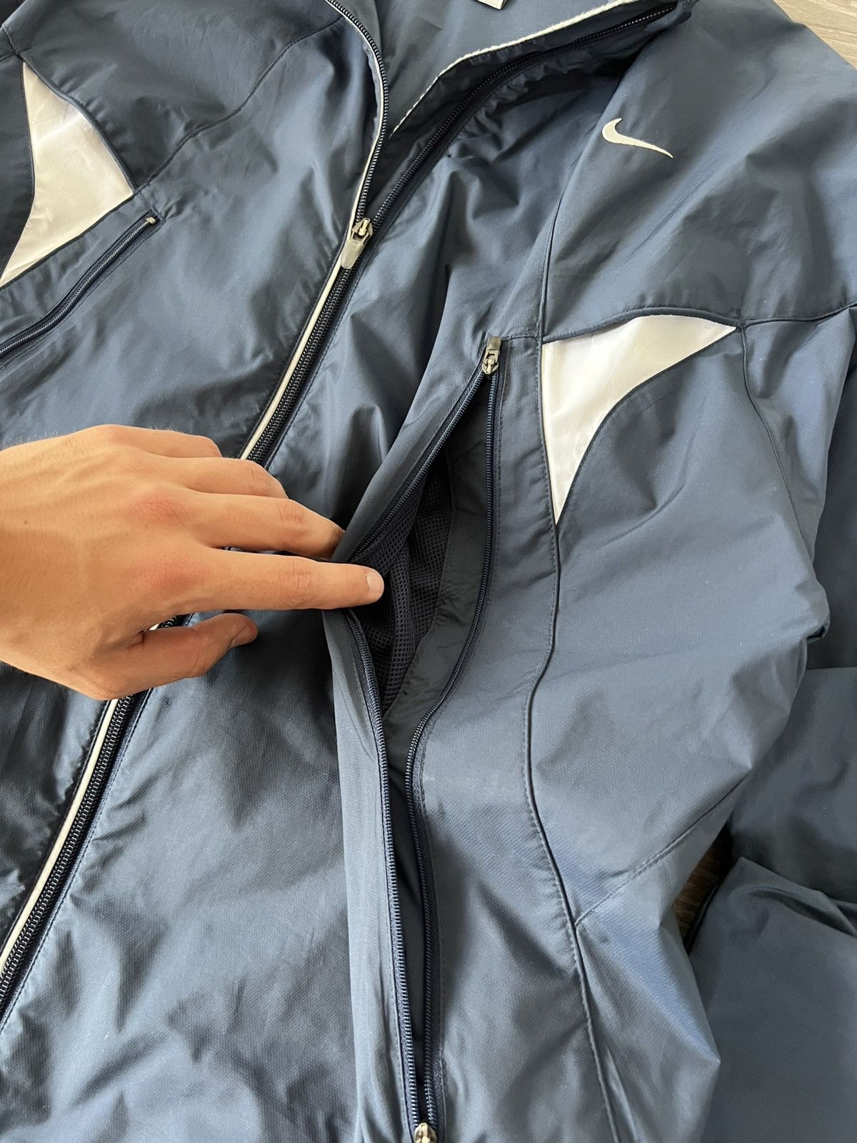 Nike Nike Vintage Climafit Y2k Avant Garde Double Zip Windbreaker Size US XL / EU 56 / 4 - 9 Thumbnail
