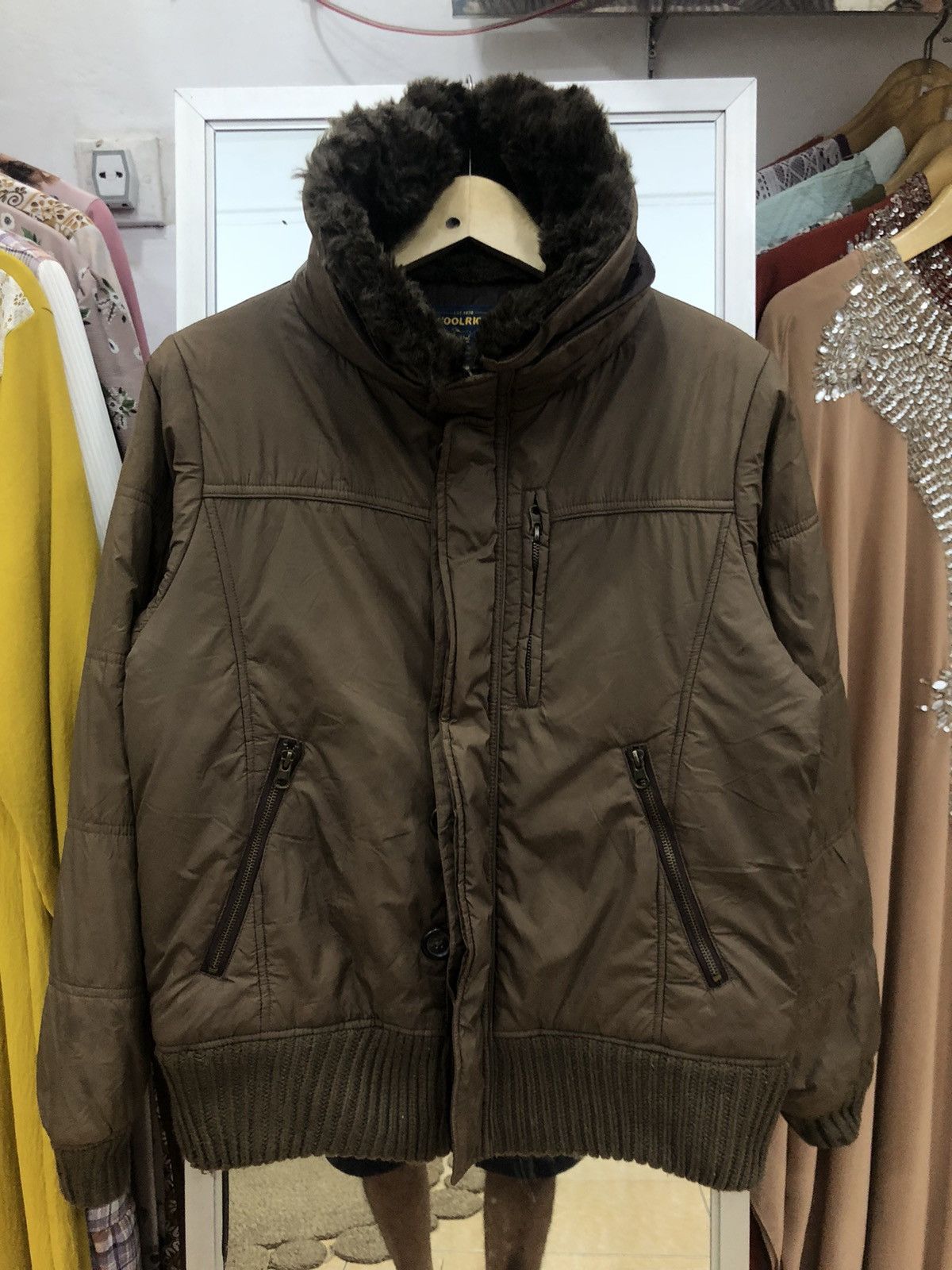 Le Grande Bleu (L.G.B.) Woolrich Fur Jacket Size US M / EU 48-50 / 2 - 5 Thumbnail