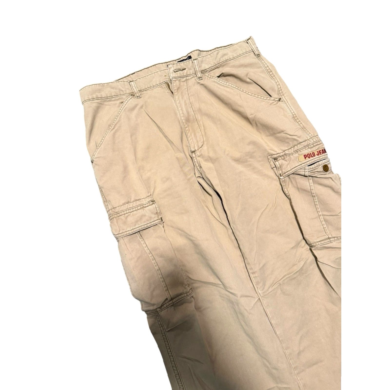 Polo Ralph Lauren VINTAGE Polo Ralph Lauren Polo Jeans Co Cargo Pants Mens 33x30 Khaki Read* Size US XS / EU 42 / 0 - 3 Thumbnail