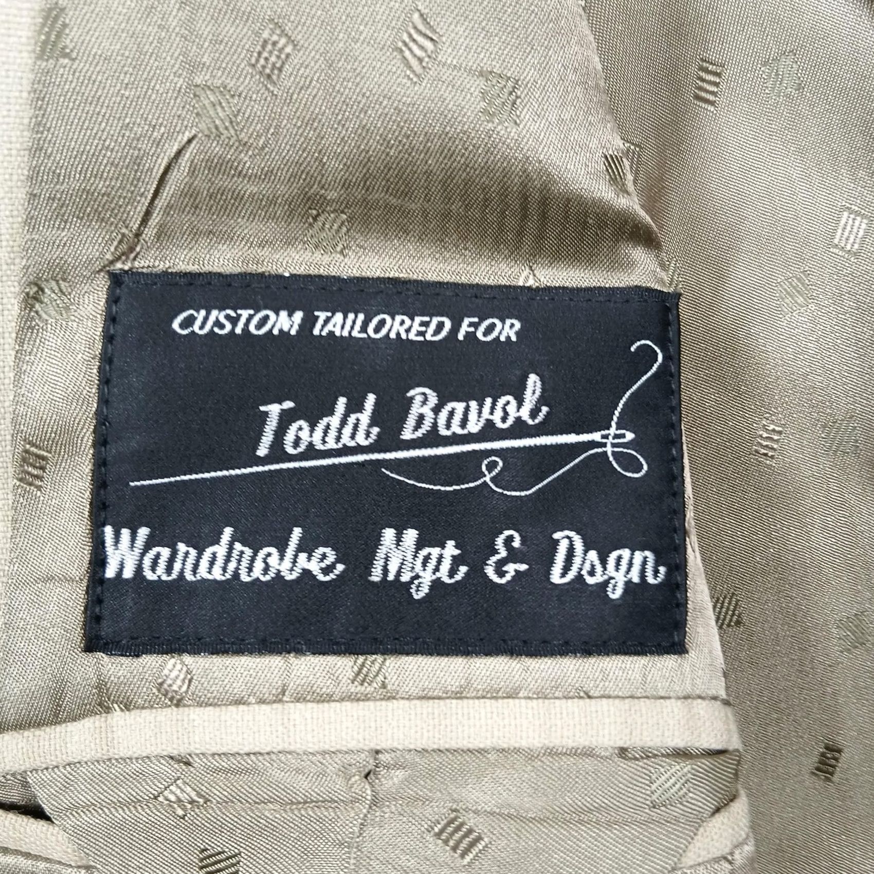 Tallia Tallia Sport Coat Mens 46 Wool Silk Linen Blazer Italy Two Button Notch Lapel Beige Solid Silk Lining Regular Jacket/Coat Length 2 Piece Mens Size 46R - 3 Thumbnail