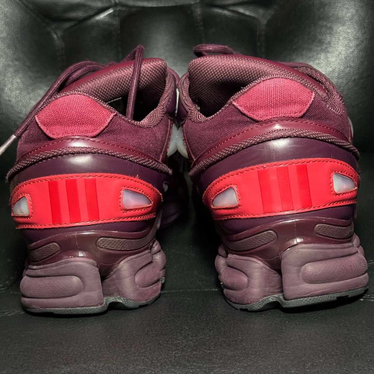 Adidas × Raf Simons 12,5us Adidas Raf Simons Ozweego Burgundy Size US 12.5 / EU 45-46 - 2 Thumbnail
