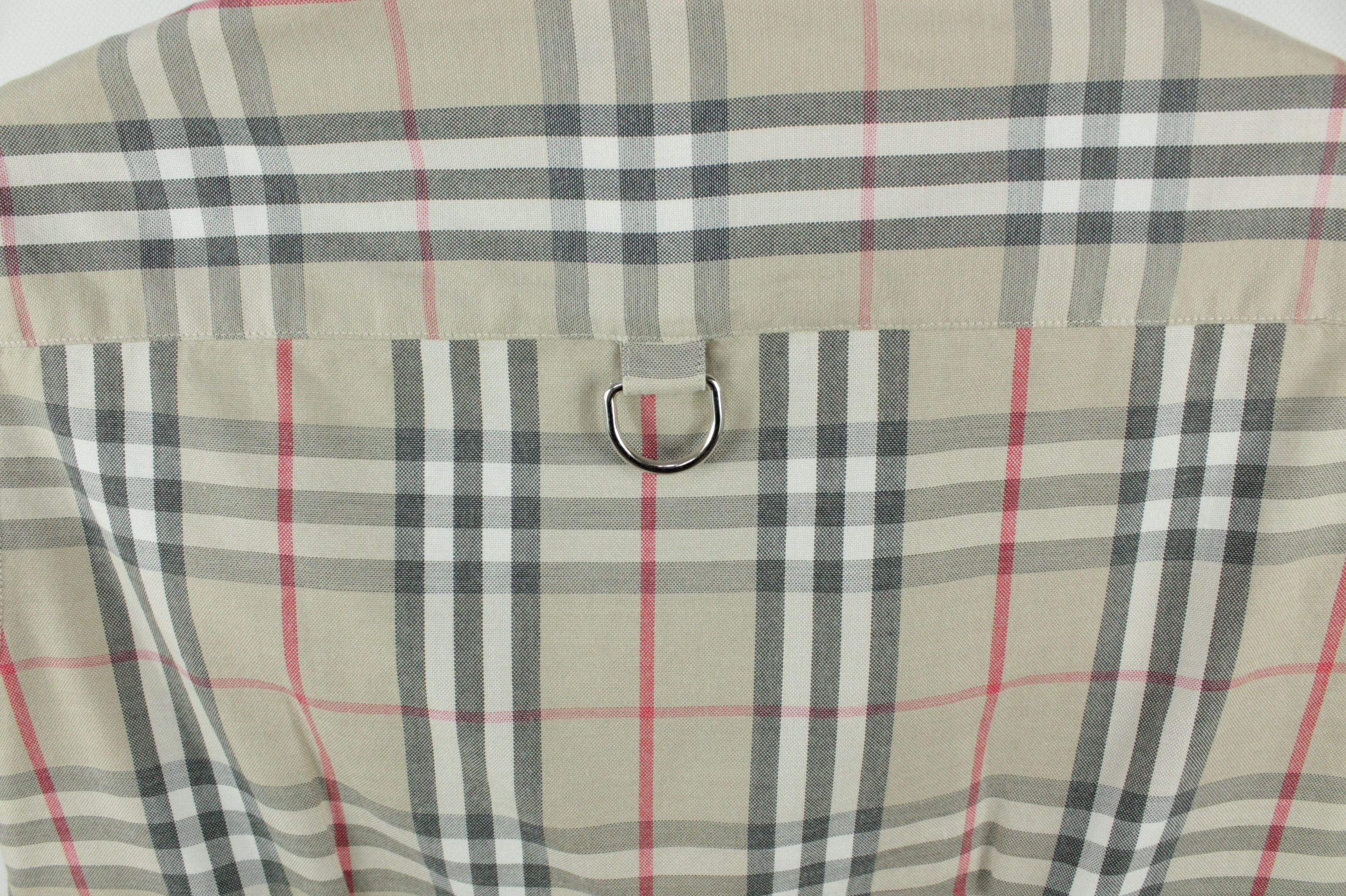 Burberry Burberry Nova Check Button Up S/S Shirt Beige Women's Size L / US 10 / IT 46 - 6 Thumbnail