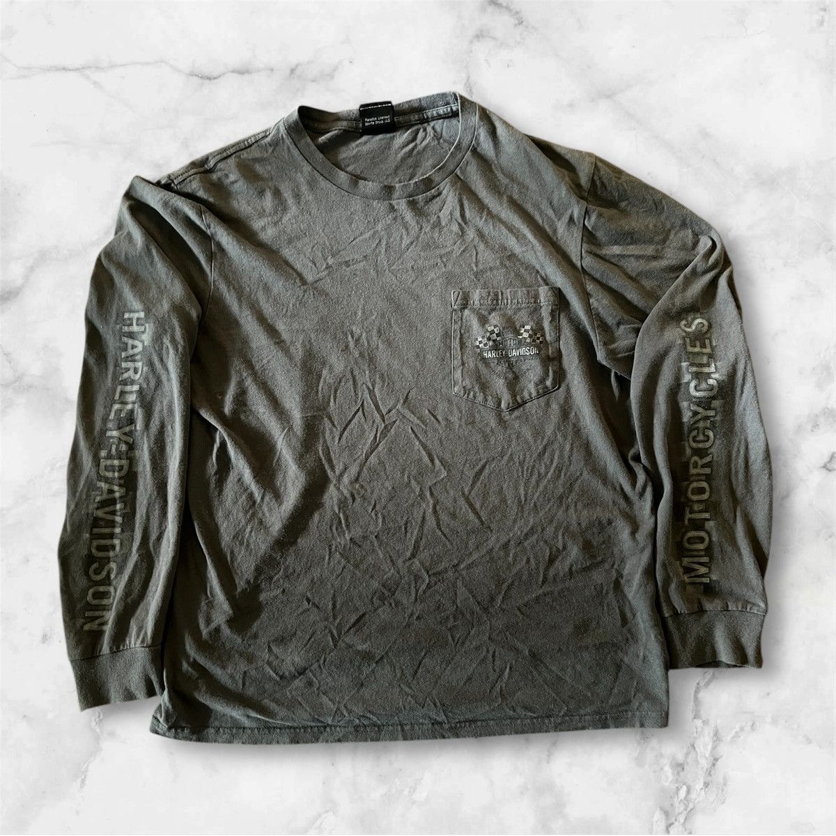 Harley Davidson Harley Davidson Dayton ohio long sleeve vintage distressed Size US L / EU 52-54 / 3 - 1 Thumbnail