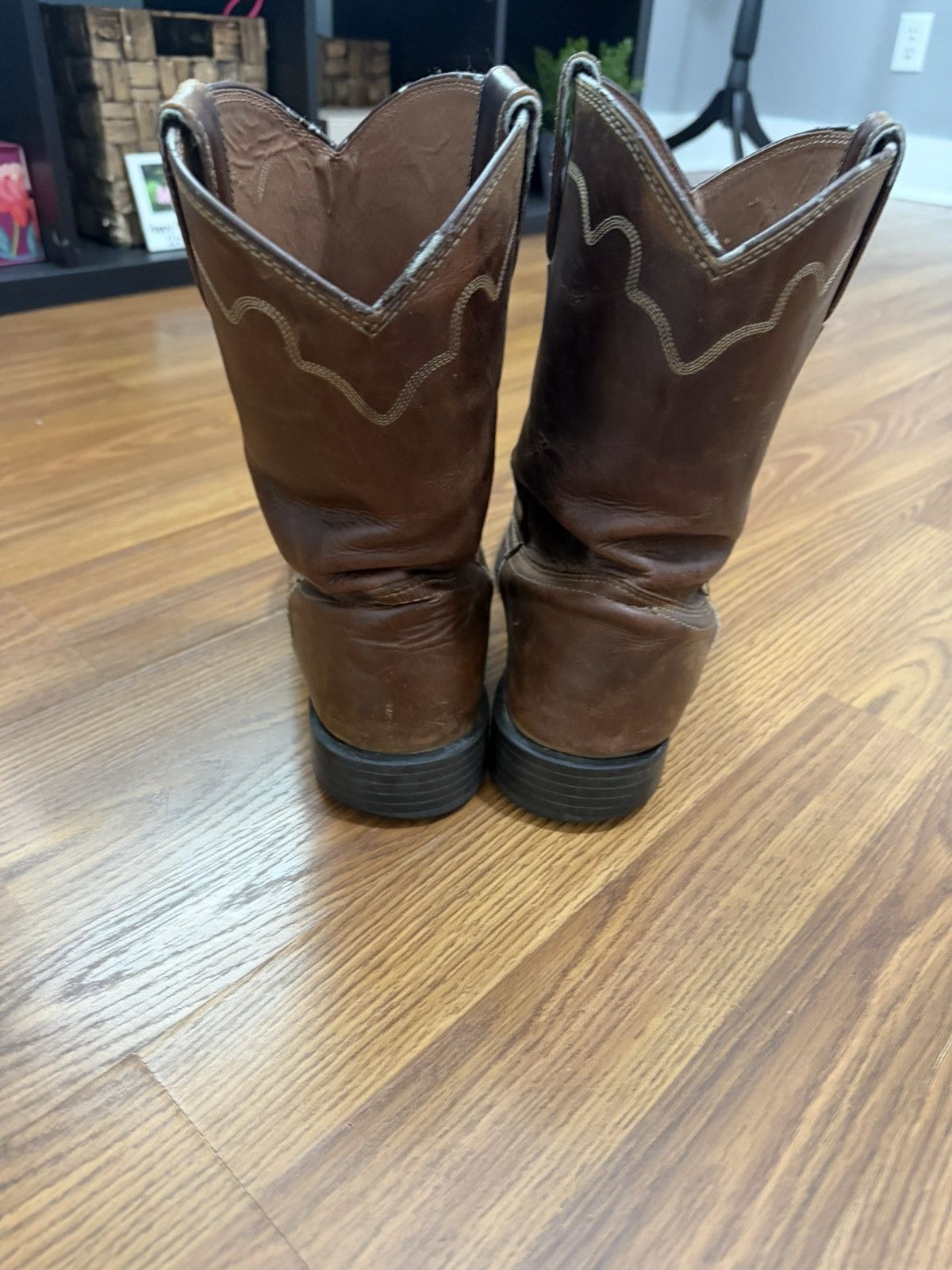 Justin Boots Justin Boots 3902 Mens Jeb Western Cowboy Boots Mid Calf 12D Size US 12 / EU 45 - 4 Thumbnail