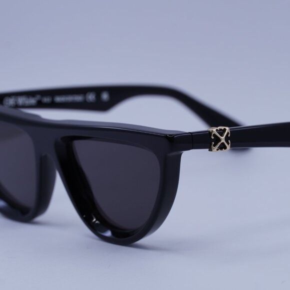 Off-White Off-White OERI13V JASPER 1007 Sunglasses Black Geometric Size ONE SIZE - 8 Thumbnail