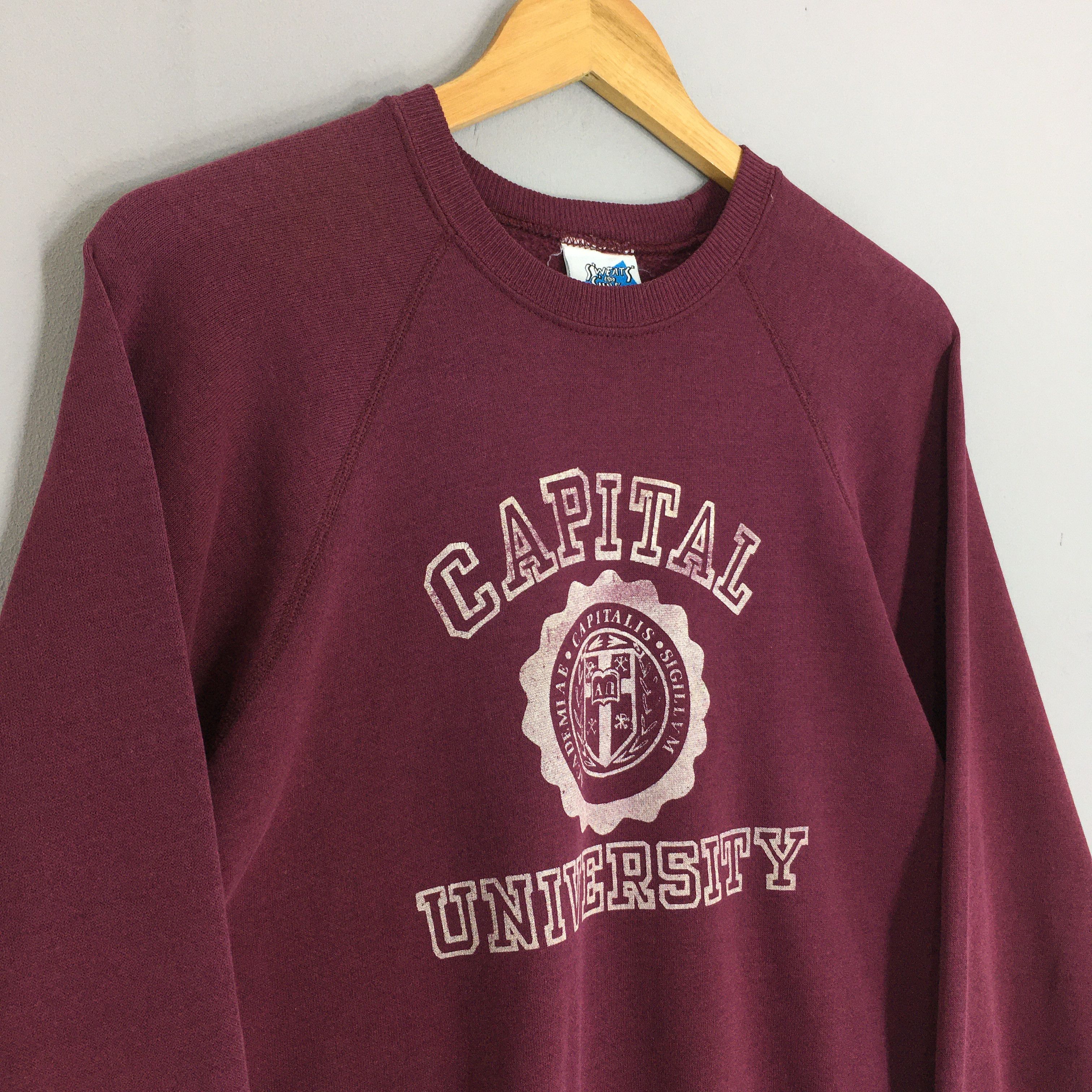 Vintage Vintage 80s Capital University Ohio Sweatshirt Medium Size US M / EU 48-50 / 2 - 3 Thumbnail