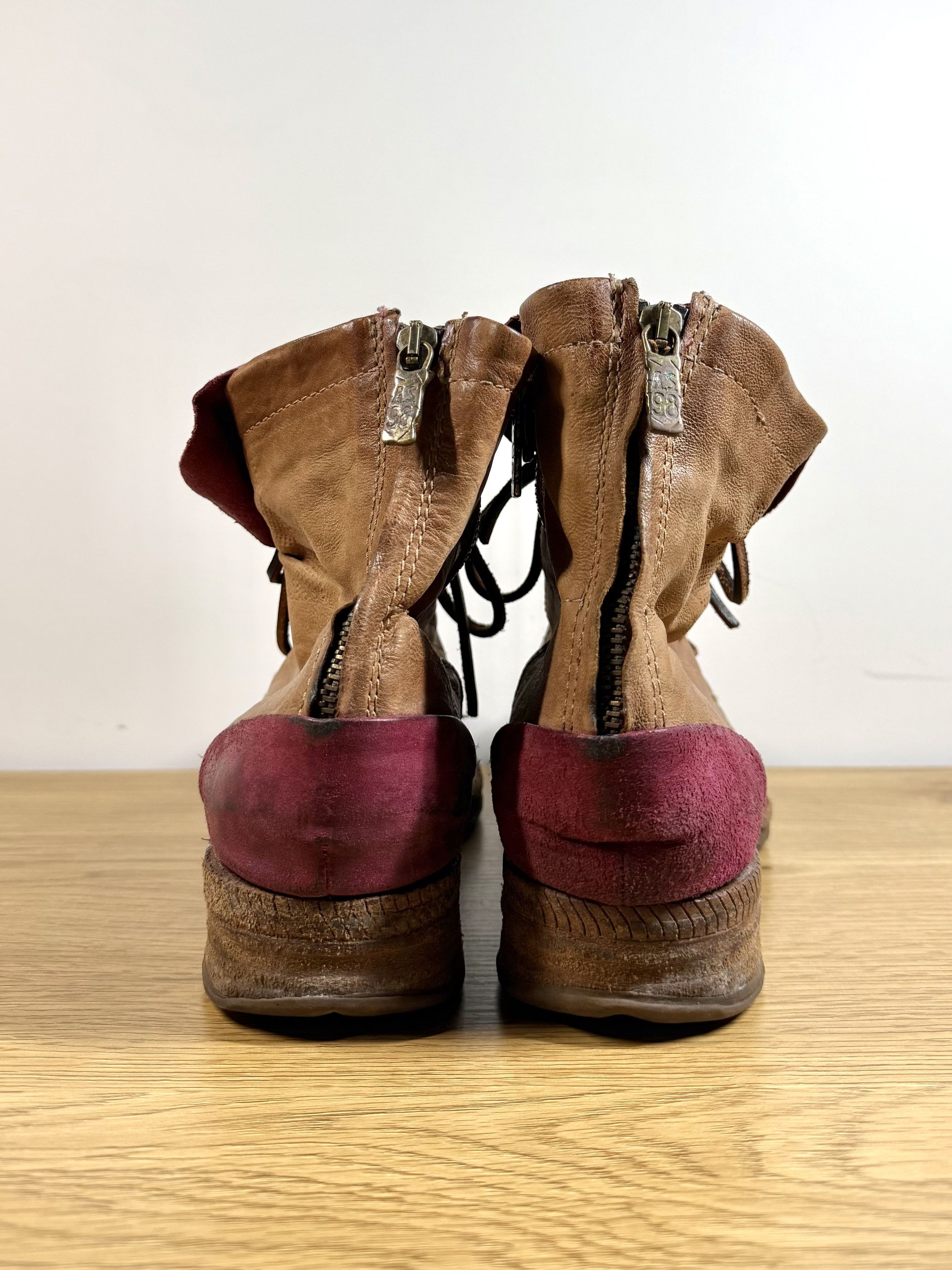 A.S.98 A.S. 98 Combat Boots Brown Leather EU 40 Size US 7 / EU 40 - 5 Thumbnail