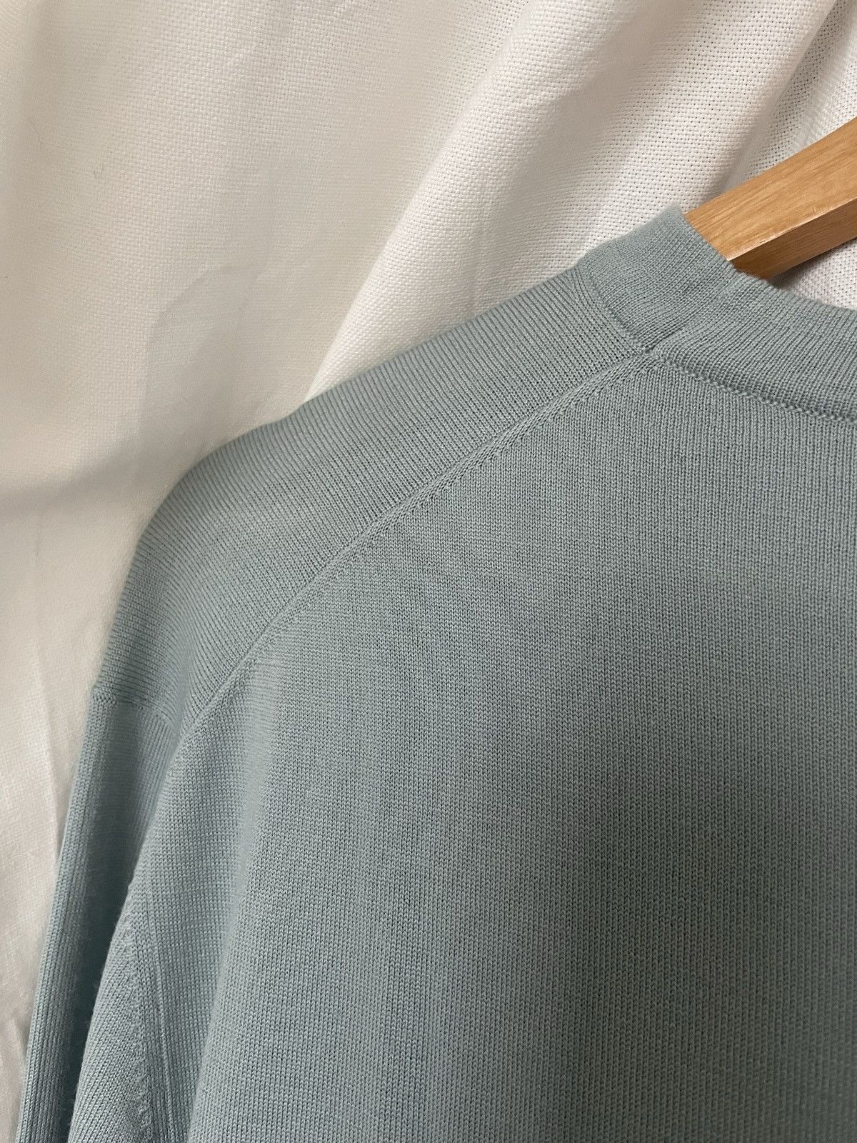 Hermes Hermes Men’s Light Blue Wool Light Pull Sweater L Size Size US M / EU 48-50 / 2 - 5 Thumbnail