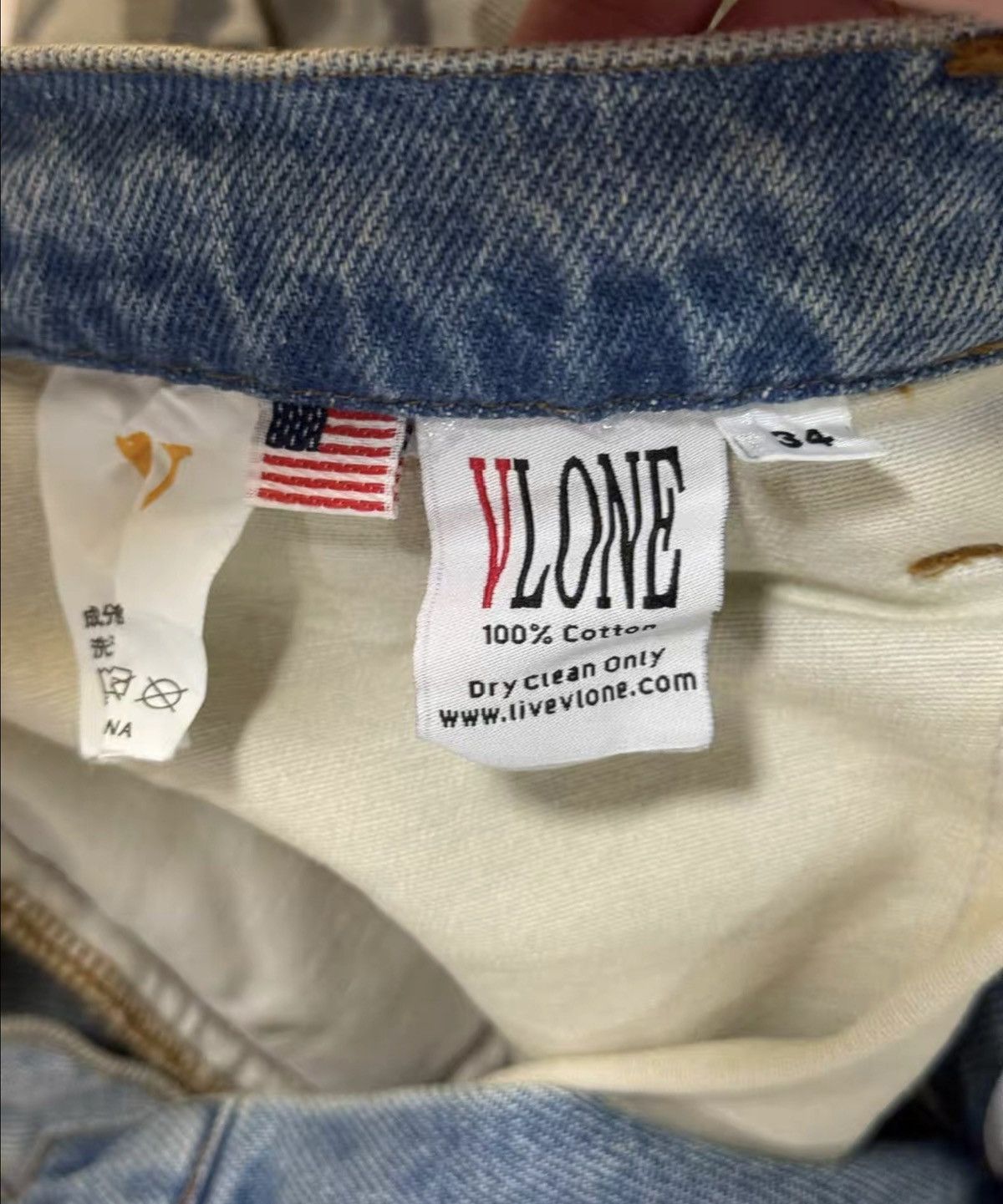 Vlone Vlone stitched jeanz Size US 34 / EU 50 - 6 Thumbnail