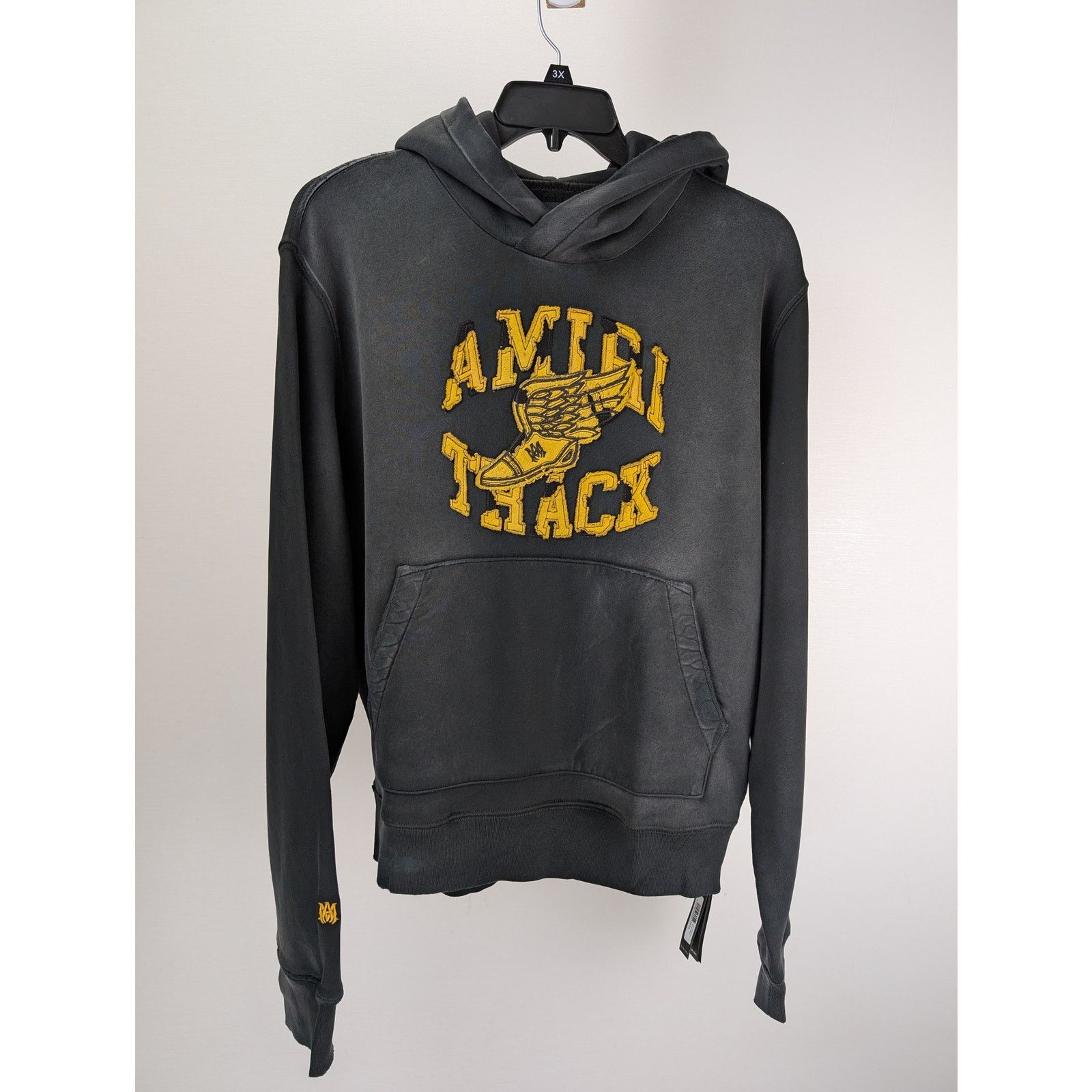 Amiri o1rshd1 Q:2 / Track Hoodie in Faded Black Size US M / EU 48-50 / 2 - 2 Thumbnail