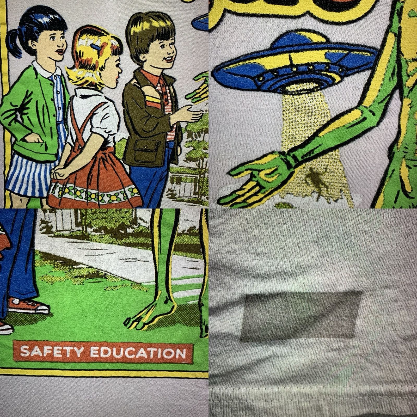 RHODE VINTAGE Steven Rhodes Alien T-Shirt Unisex Adults Large Space Funny 80s Retro Beiges Size US L / EU 52-54 / 3 - 8 Thumbnail