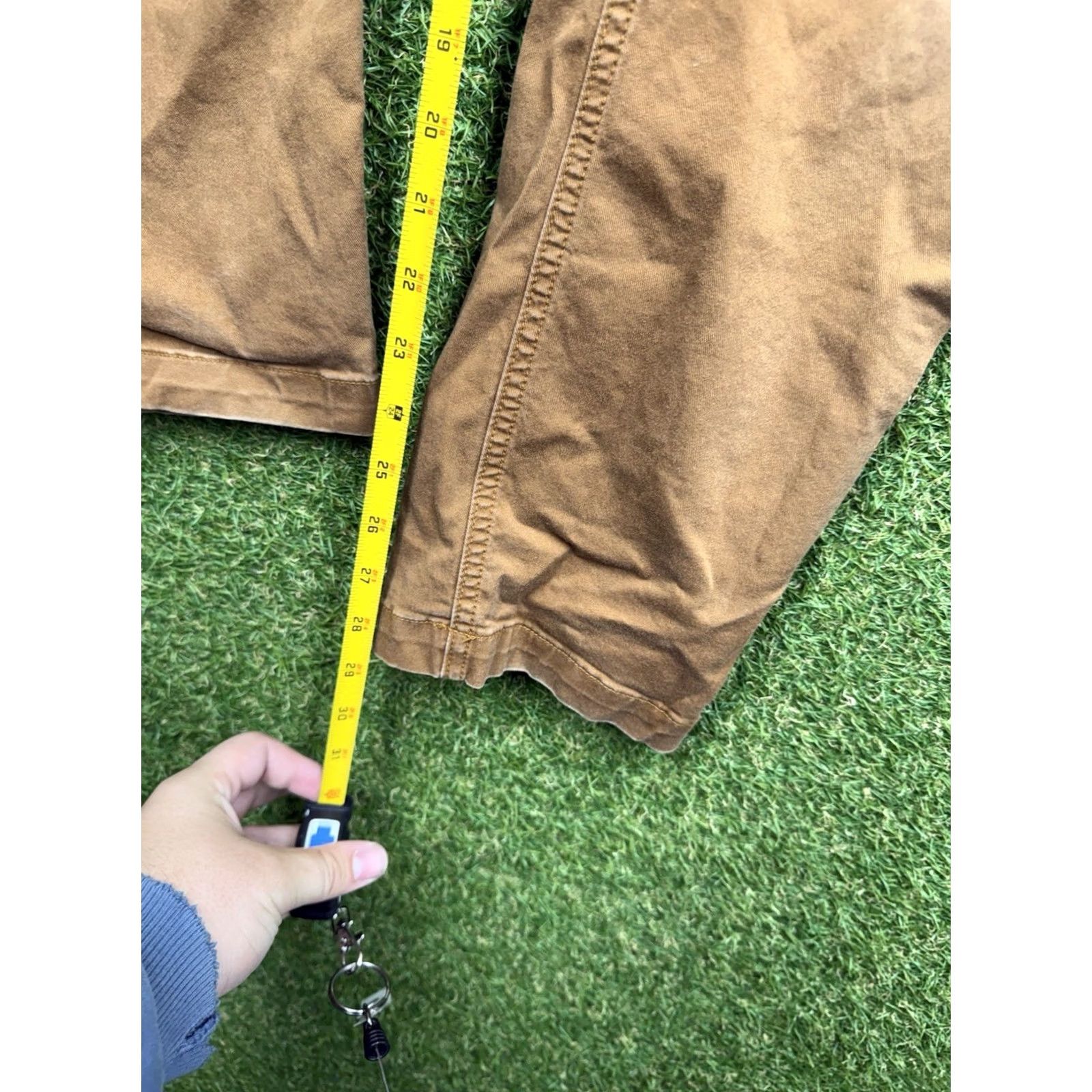 Vintage Edgevale Yonder Pants Mens 30x30 Khaki Slim Straight Work Duck Cotton Canvas USA Pants Size US 30 / EU 46 - 7 Thumbnail