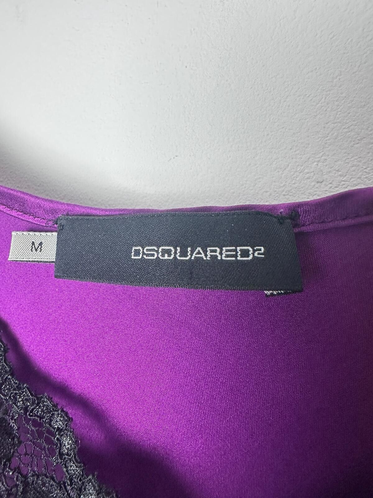 Dsquared2 Dsquared2 Silk Lace Trim Cami Top Size M / US 6-8 / IT 42-44 - 5 Thumbnail