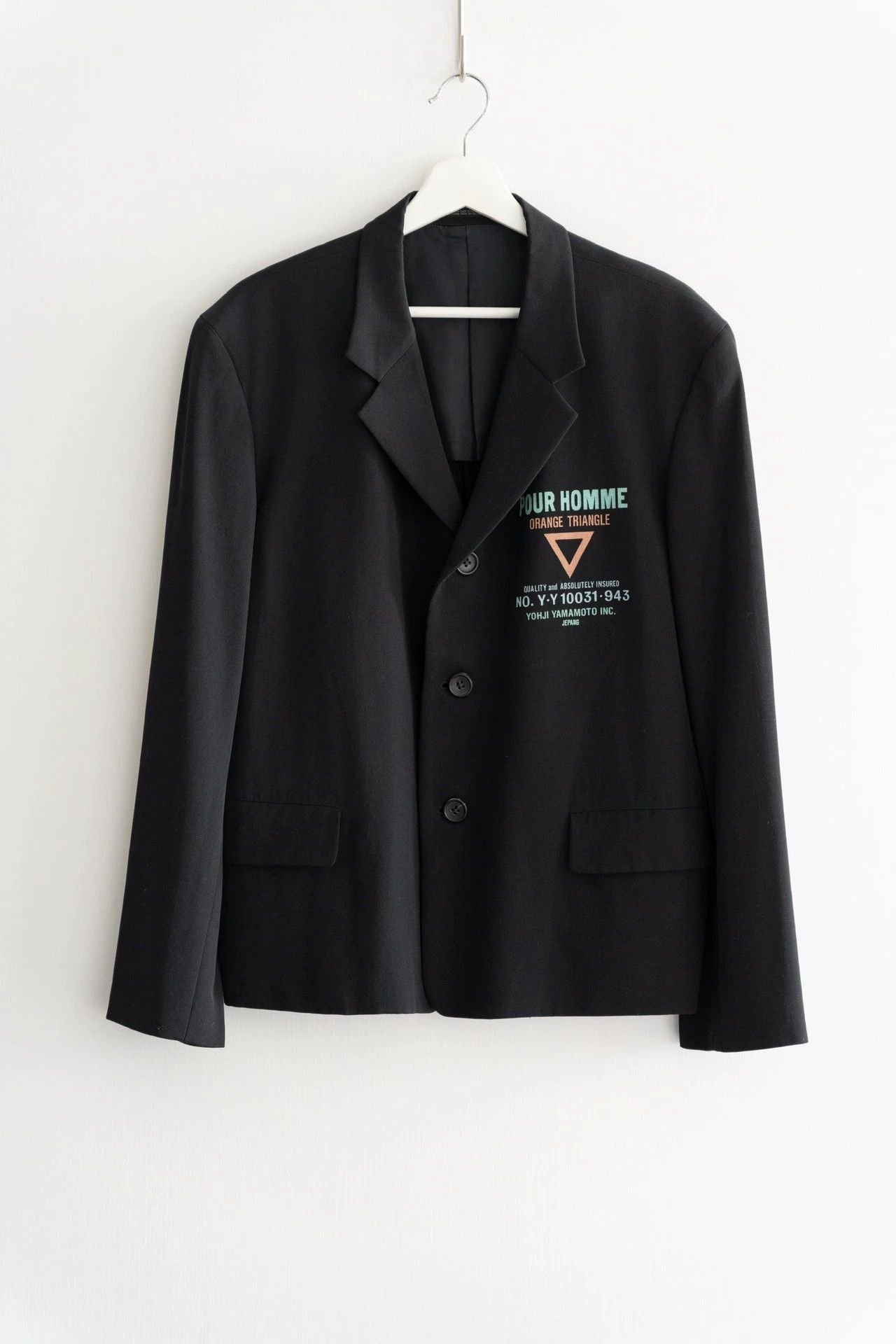 Yohji Yamamoto Black Blazer with Graphic Print Size US S / EU 44-46 / 1 - 1 Thumbnail