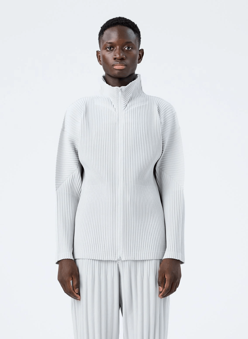 Issey Miyake Long sleeve zip up - HOMME PLISSÉ ISSEY MIYAKE Size US L / EU 52-54 / 3 - 1 Thumbnail