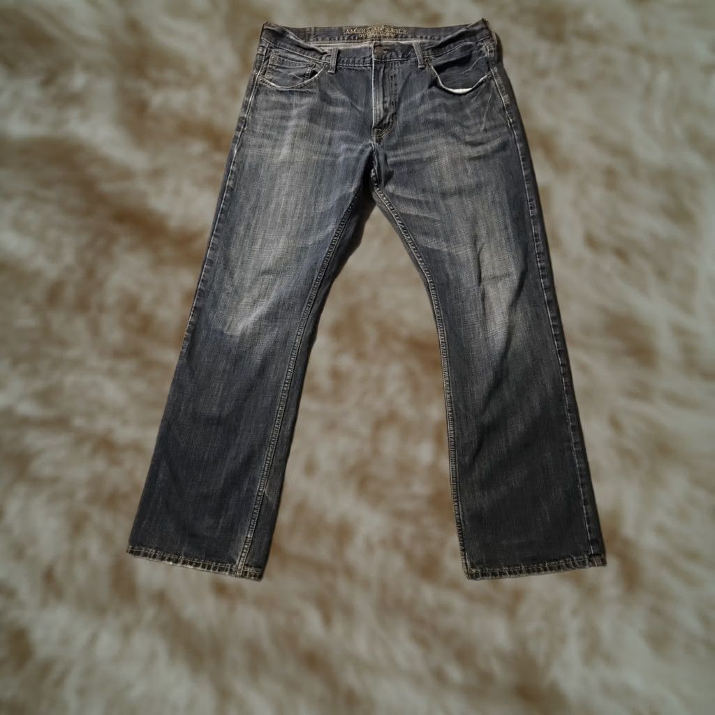 American Eagle Outfitters American Eagle Outfitters Jeans Men 36x32 Mid Rise Straight Denim Blue Cotton Pocketed Regular 29 Inseam Preppy City Mens Size US 36 / EU 52 - 1 Thumbnail