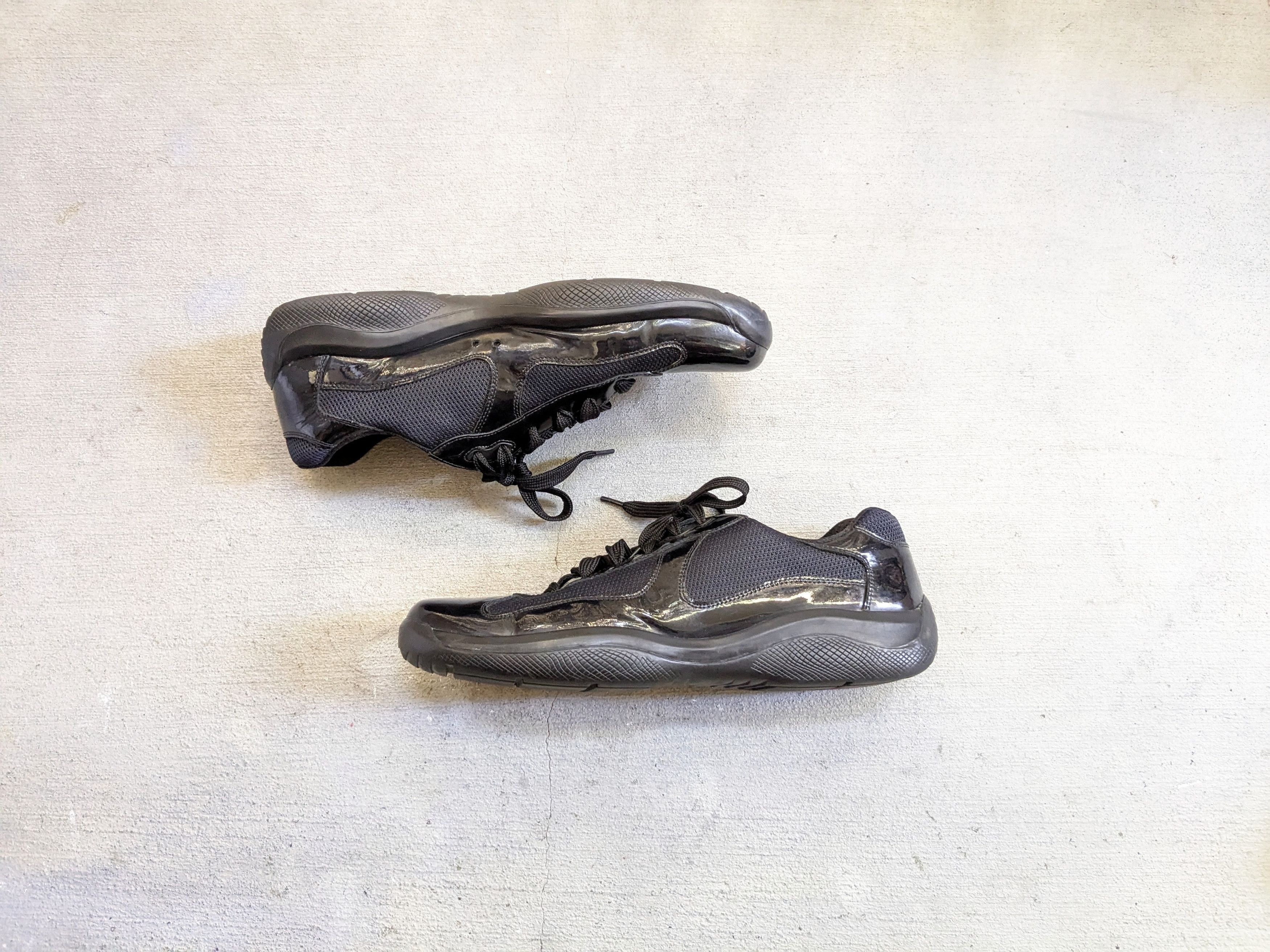 Prada Prada America's Cup Black Patent Leather Red 11.5 Low Tops Size US 11.5 / EU 44-45 - 1 Thumbnail