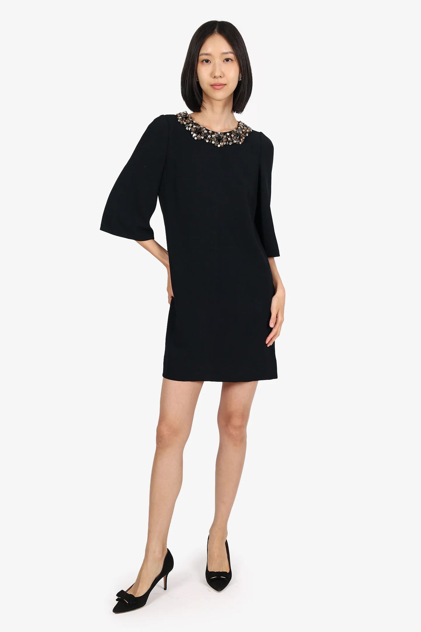 Dolce & Gabbana o1y0825 Mini Dress in Black Size XS / US 0-2 / IT 36-38 - 1 Thumbnail