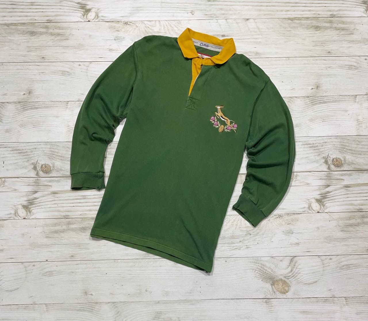 Cotton Traders Vintage Cotton Traders Rugby South Africa Long Sleeve Faded Size US S / EU 44-46 / 1 - 1 Thumbnail