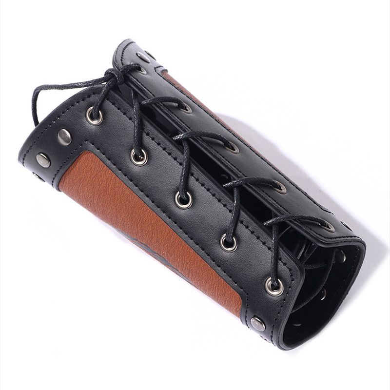Leather Odin Symbol of Runes Nordic Viking Compass Leather Bracelet Size ONE SIZE - 3 Thumbnail