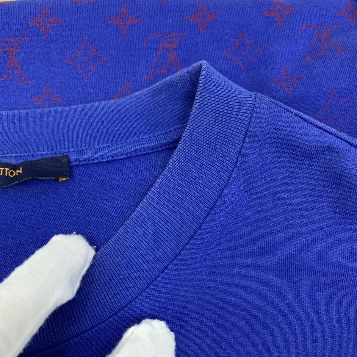 Louis Vuitton Blue Short-Sleeve Patterned T-Shirt Size US XS / EU 42 / 0 - 9 Thumbnail