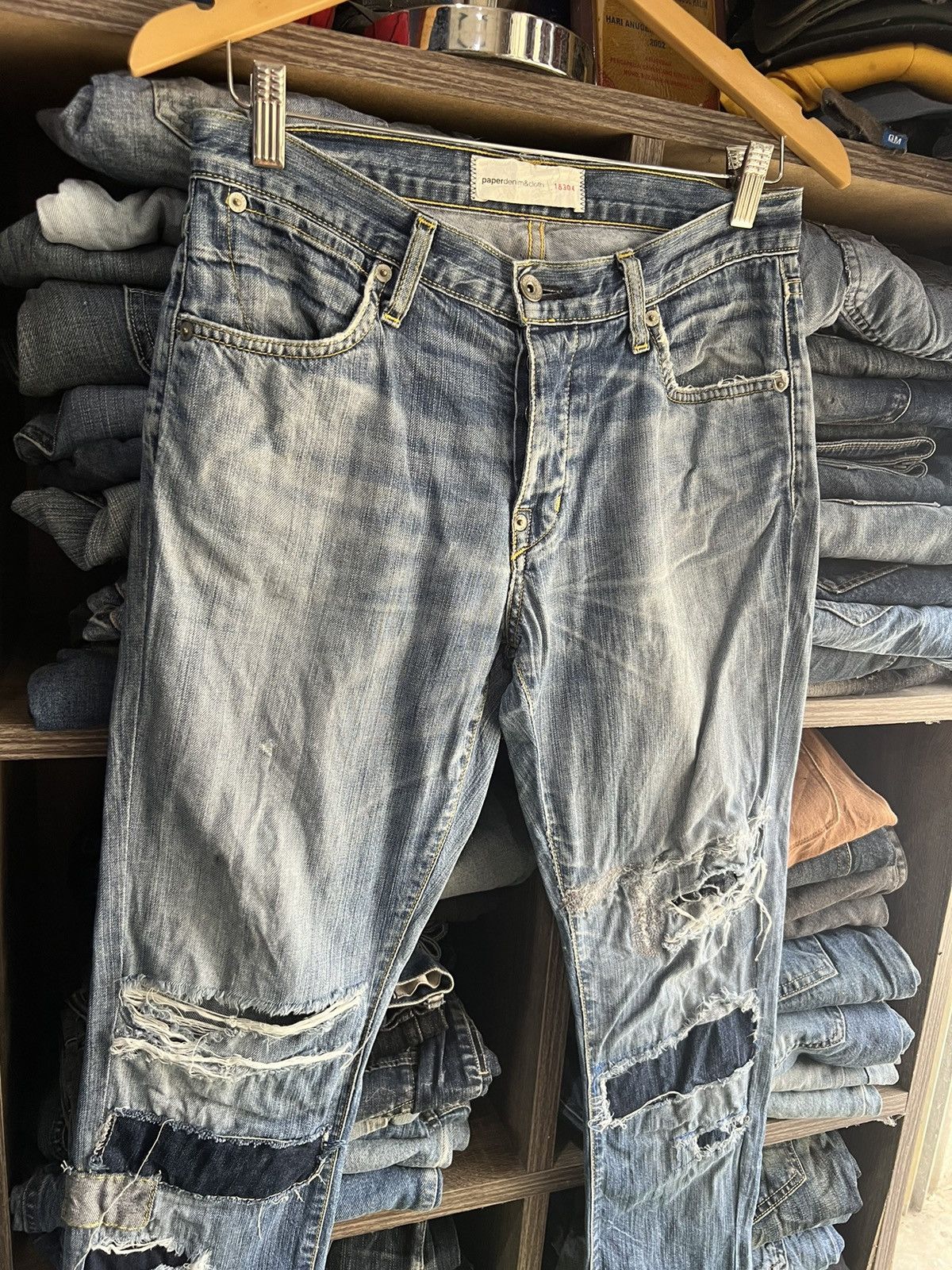 Paper Denim & Cloth 🔥Paper Denim & Cloth Made in Usa Distressed Denim Size US 30 / EU 46 - 4 Thumbnail