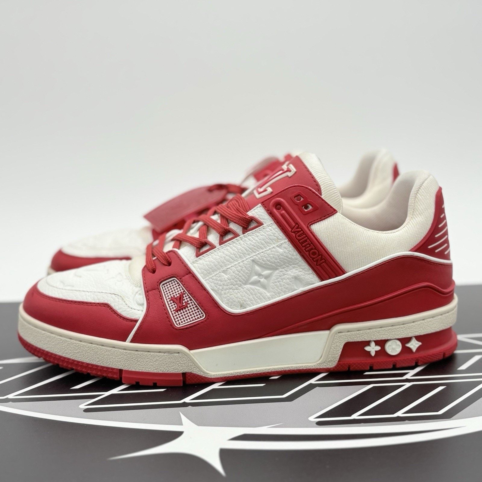 Louis Vuitton Louis Vuitton Trainer ' Red White ' | SUPER CLEAN! Size US 10.5 / EU 43-44 - 1 Thumbnail