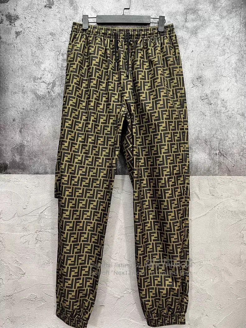 Fendi Fendi Double F Logo Print Casual Pants Size US 32 / EU 48 - 1 Thumbnail