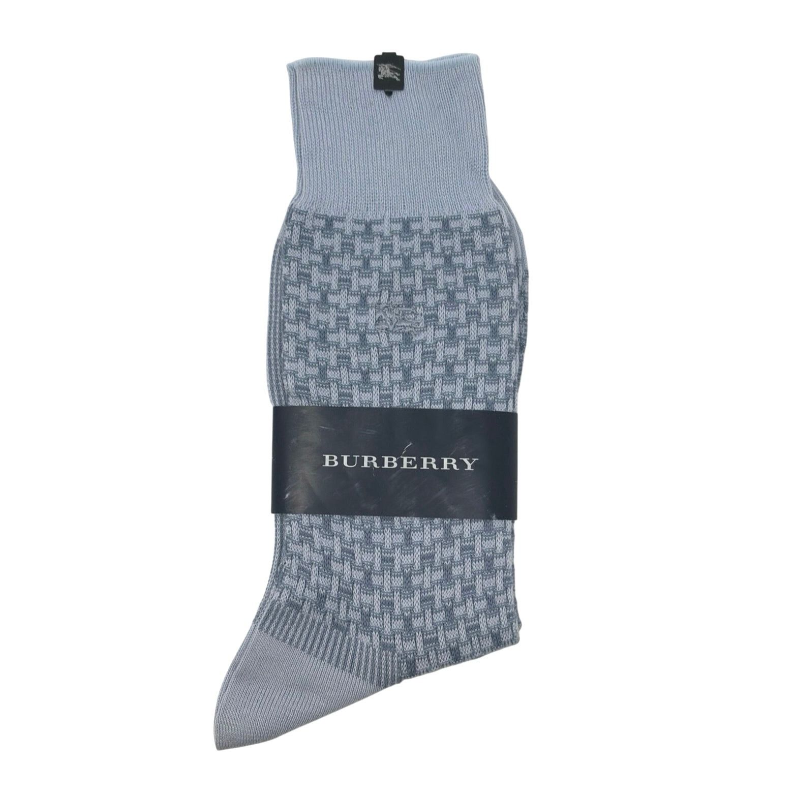 Burberry Burberry Light Blue Dress Socks Size ONE SIZE - 1 Thumbnail