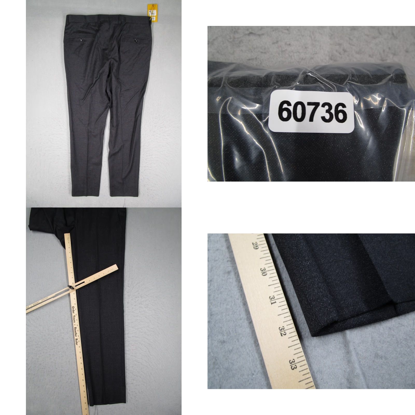 Ted Baker Ted Baker Suit Pants Mens 36 Gray Wool Endurance Jeremy Dress Trousers Formal Size 36R - 8 Thumbnail