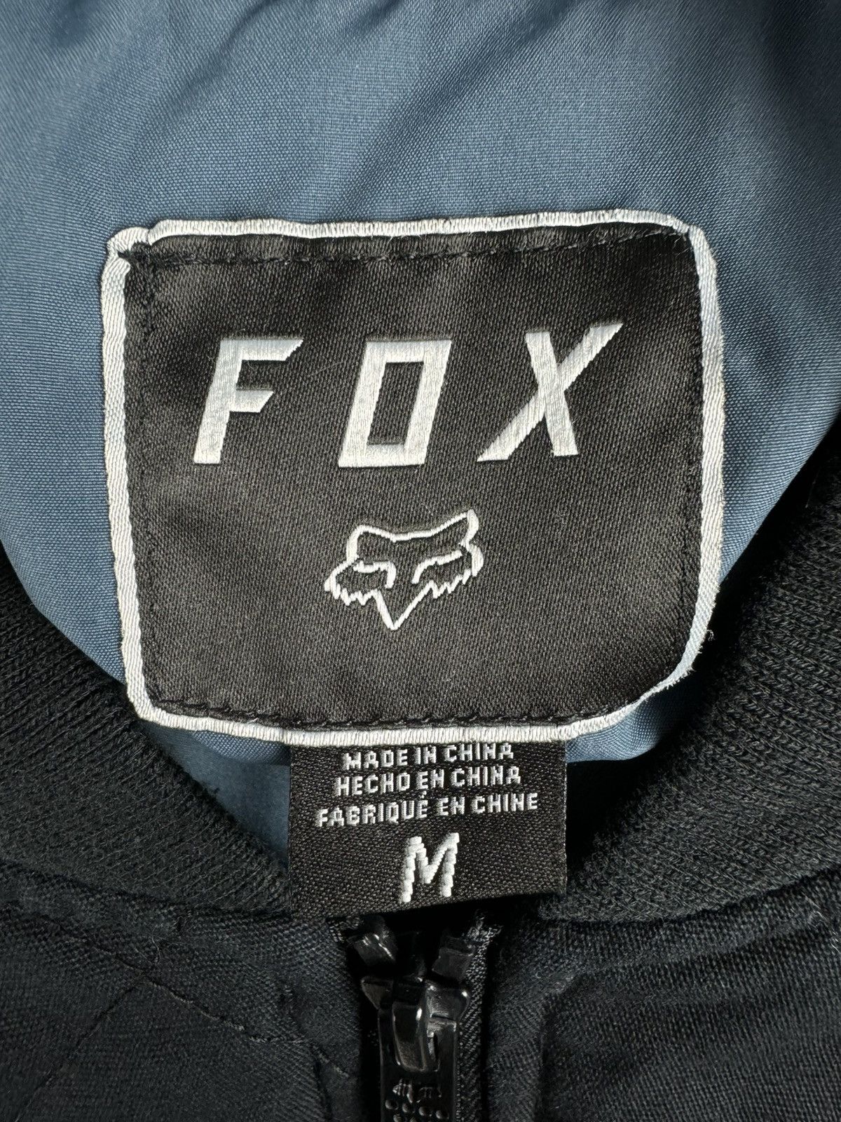 Fox Racing Vintage FOX Black Bomber Jacket Size US M / EU 48-50 / 2 - 8 Thumbnail