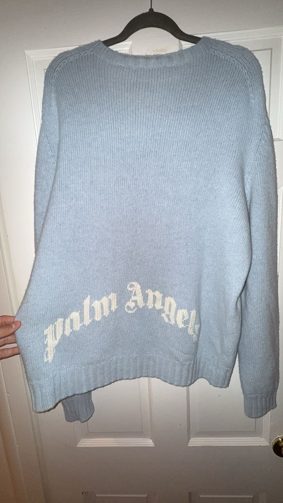 Palm Angels Palm Angels Curved Logo Sweater Size US XL / EU 56 / 4 - 1 Thumbnail