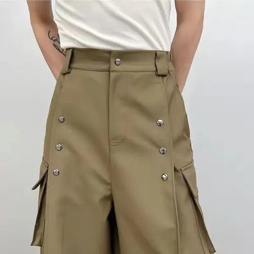 Japanese Brand Midori x Yumi Men's Casual Wide Leg Trousers Pants Size US 34 / EU 50 - 3 Thumbnail