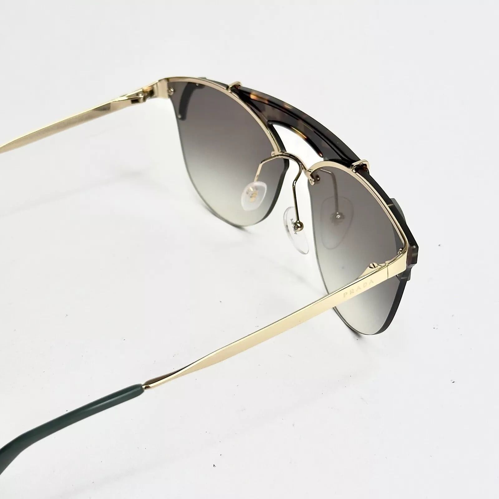 Prada PRADA ORNATE 53U Gold Green Grey Bar Fashion PR53US 53US Size ONE SIZE - 4 Thumbnail