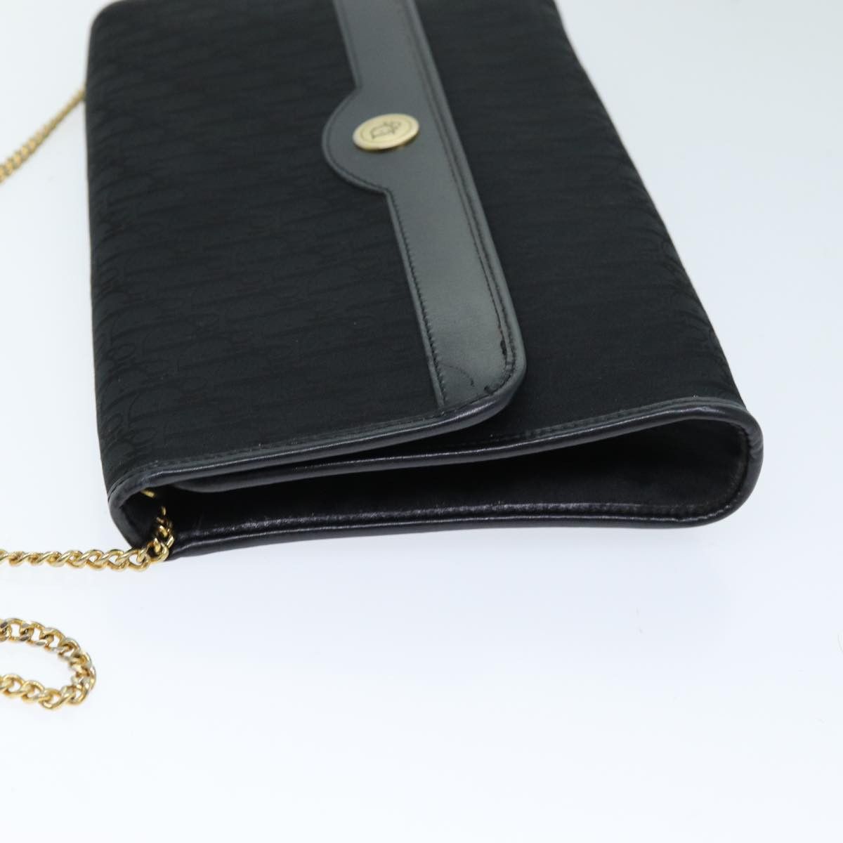 Dior DIOR Trotter Canvas Chain Shoulder Bag Black Size ONE SIZE - 4 Thumbnail