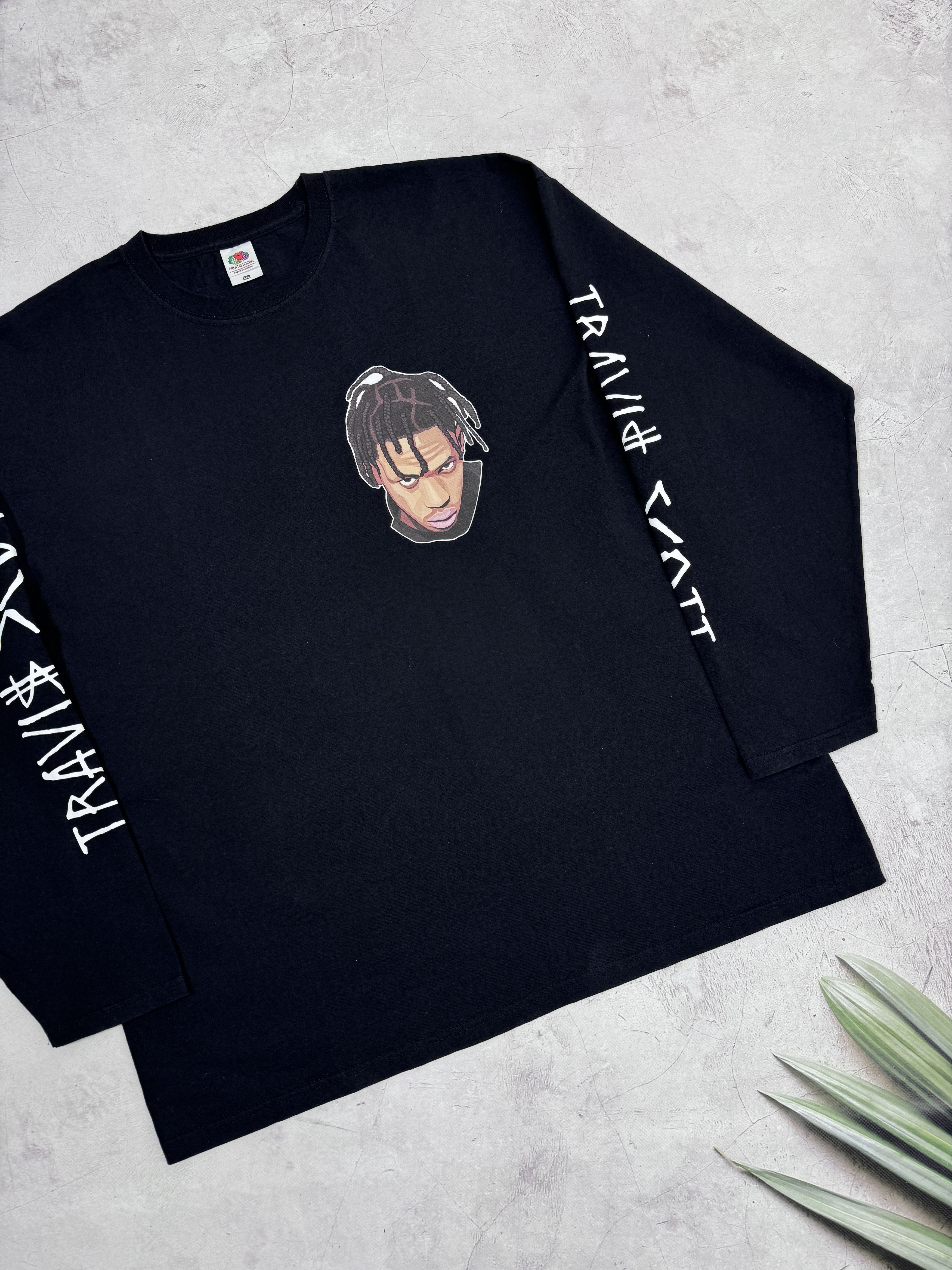 Band Tees × Fruit Of The Loom Travis Scott LA FLAME Tour T-Shirt LS by Fruit Of The Loom Size US XL / EU 56 / 4 - 4 Thumbnail