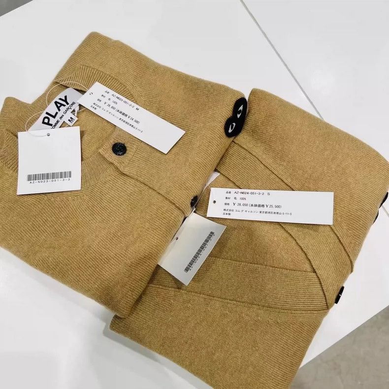 Comme des Garcons Comme Des Garcons Yellow Cardigan Round Neck Size L / US 10 / IT 46 - 8 Thumbnail