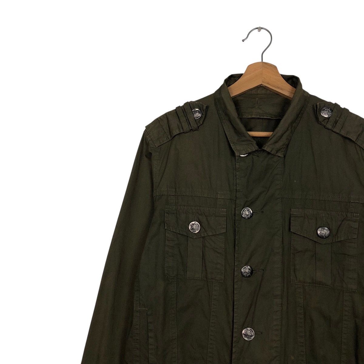 Japanese Brand BEAMS Olive Military Utility Jacket – Archive Japan (M) Size US M / EU 48-50 / 2 - 8 Thumbnail