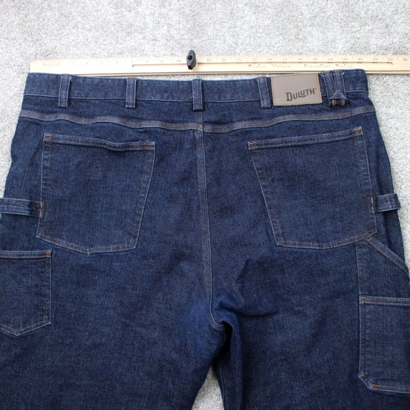 Vintage Duluth Jeans Mens 44x30 Blue DuluthFlex Ballroom Relaxed Fit Carpenter Stretch Size US 44 / EU 60 - 6 Thumbnail
