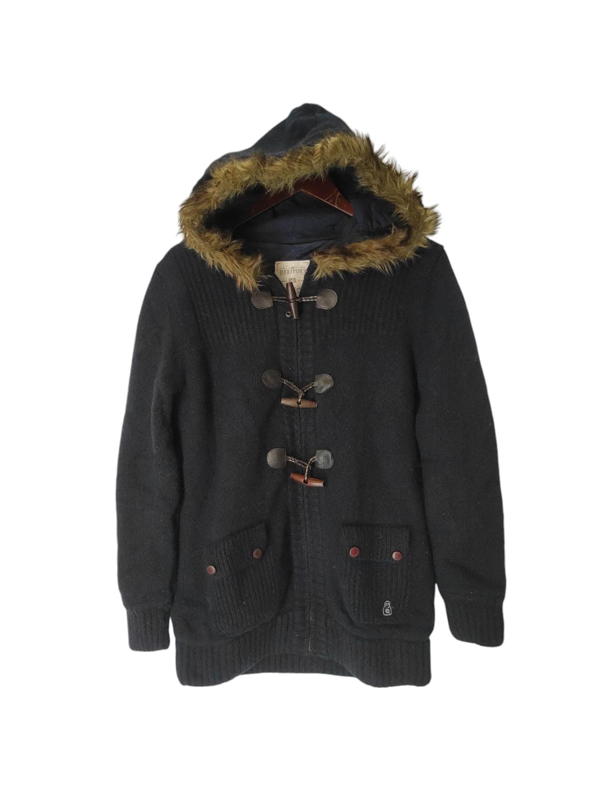 Homespun Knitwear Heritory Knit Zip Fur Hoodie IfSixWasNine LGB style Size US S / EU 44-46 / 1 - 1 Thumbnail