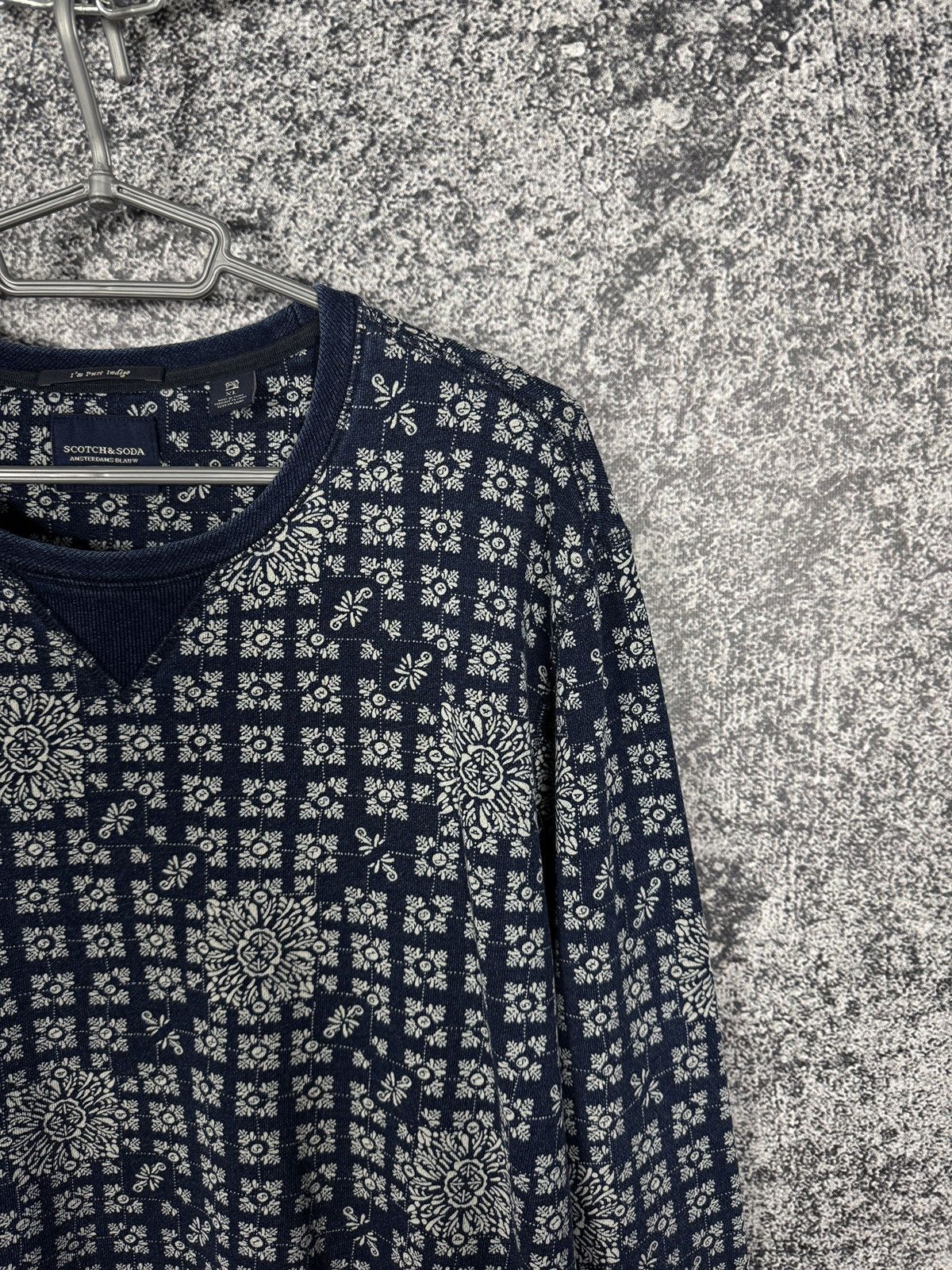 Scotch & Soda Scotch Soda Crewneck Sweatshirt Amsterdams Blauw Pullover XL Size US XL / EU 56 / 4 - 2 Thumbnail