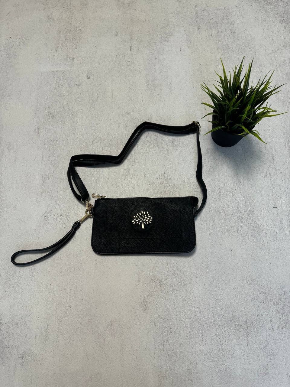 Leather × Mulberry Mulberry Leather Shoulder Bag Messenger Black Womens Size ONE SIZE - 1 Thumbnail