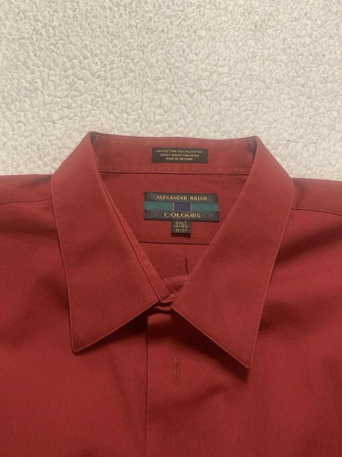 Alexander Julian Alexander Julian Men's 3XLT Shirt Long Sleeve Red Wine Size US XXL / EU 58 / 5 - 3 Thumbnail