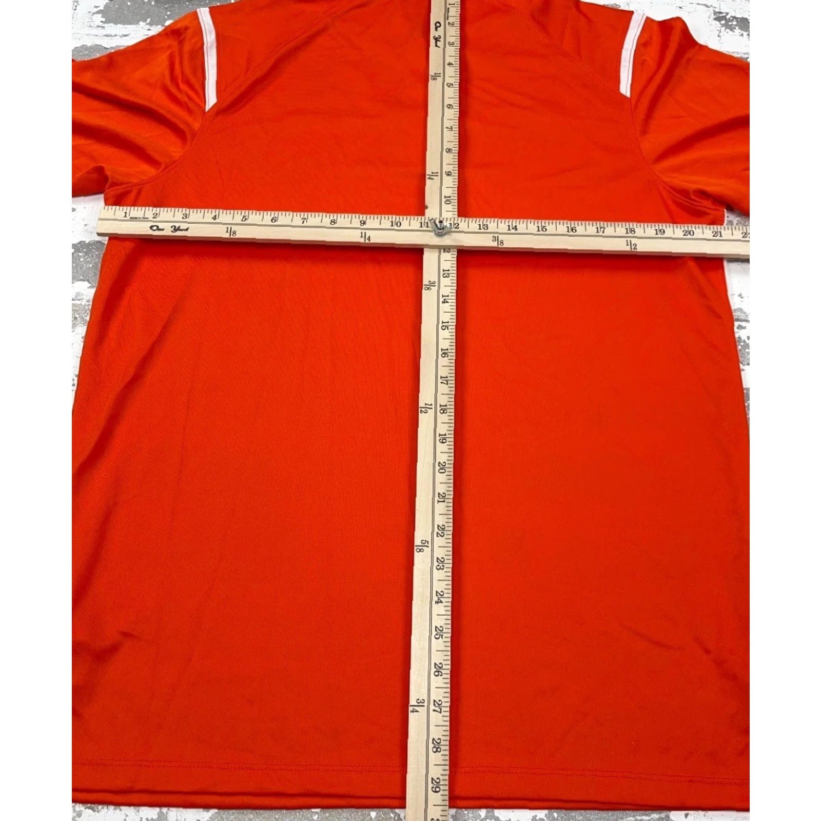 Nike Nike Polo Shirt Men Medium Orange White Dri-Fit Performance Golf Wicking Adult Size US M / EU 48-50 / 2 - 6 Thumbnail